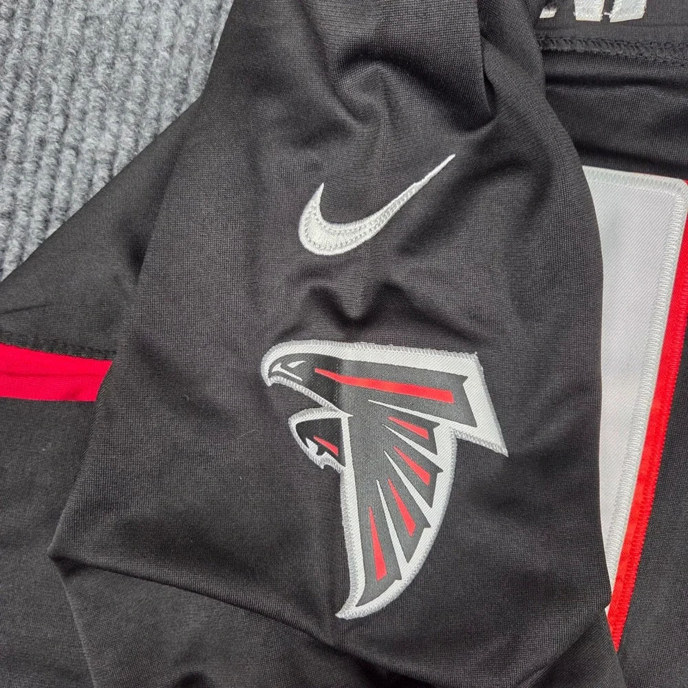 Nike Atlanta Falcons Mykal Walker 11 Jersey Mens Medium Black Red NFL Dri-FIT